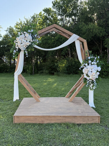 Hexagonal Wedding Arch