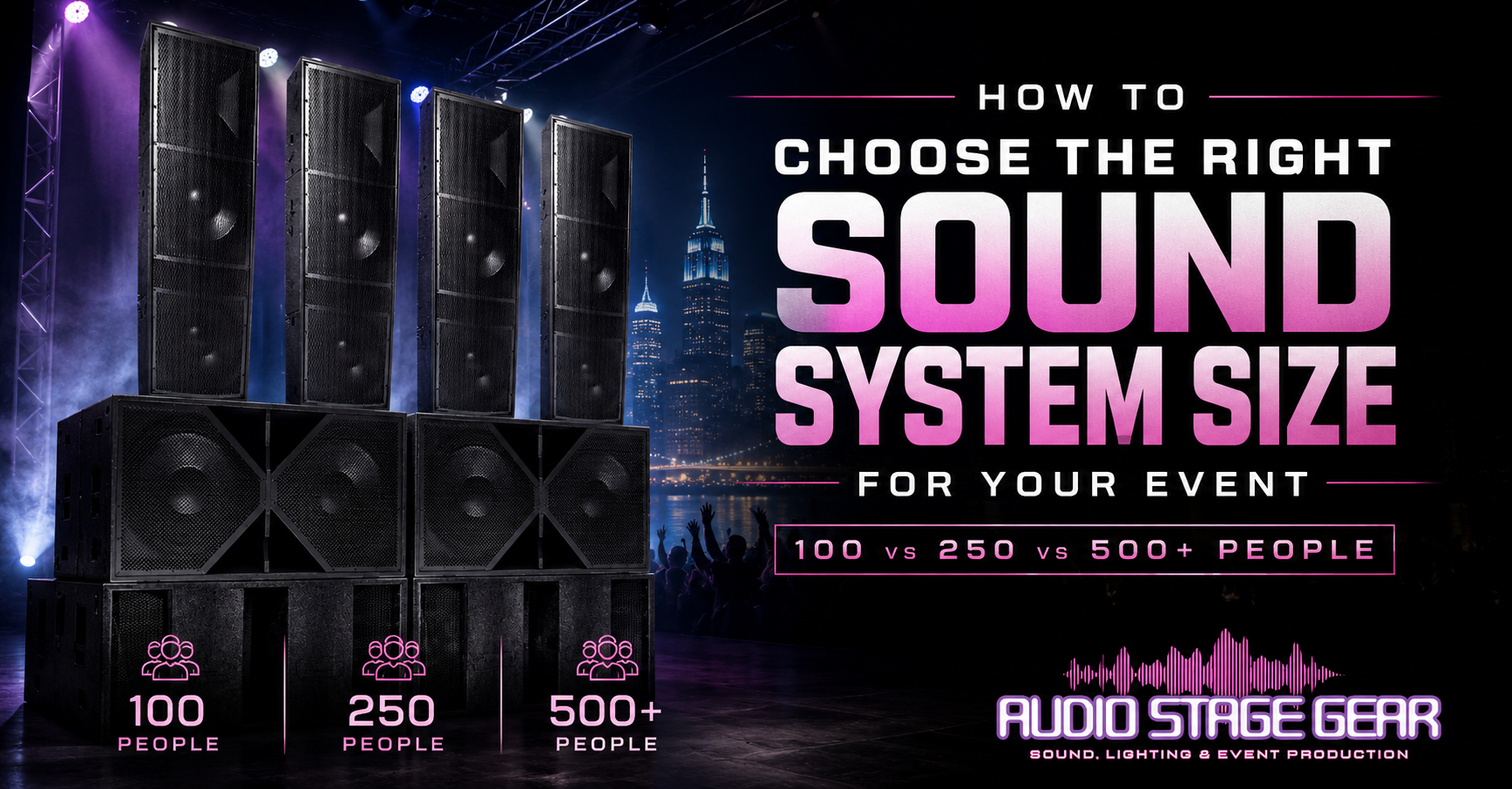 How to Choose the Right Sound System Size for Your Event (100 vs 250 vs ...
