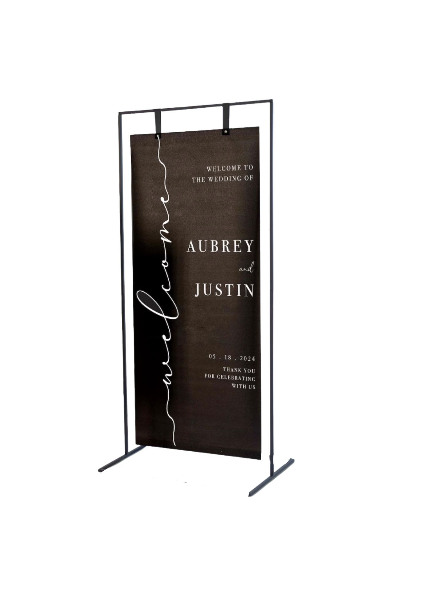 Hanging Sign Stand | Effortless Event Rentals by Erin