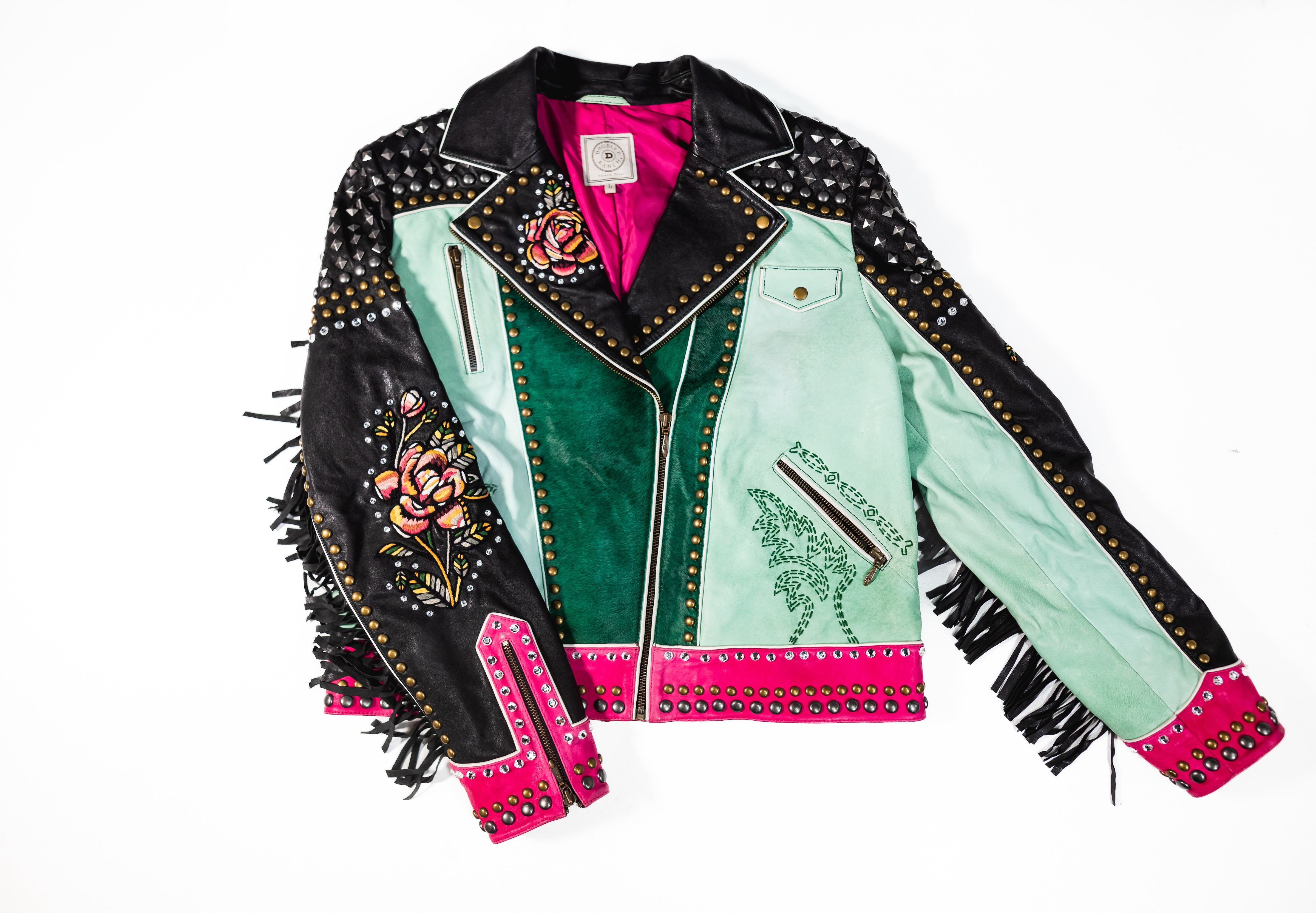 dressedundressed Double Riders Jacket Double D Ranch Horse Head Biker Jacket | Silk & Saddle Luxury