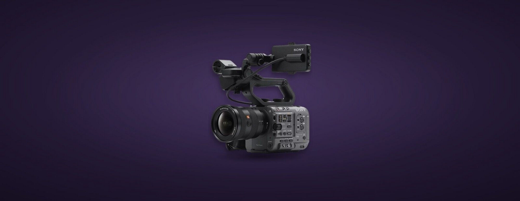Sony FX6 fuldformat Cinema Line-kamera med XLR-håndtag og TILTA cage