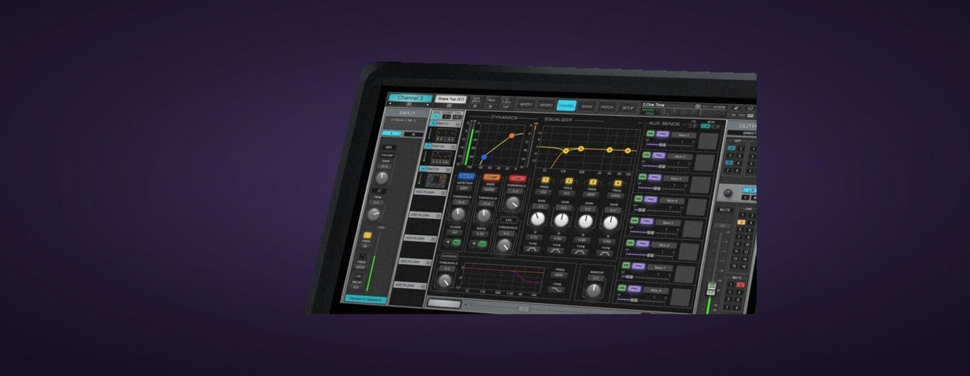 Waves eMotion LV1 touchskærm med faderbank