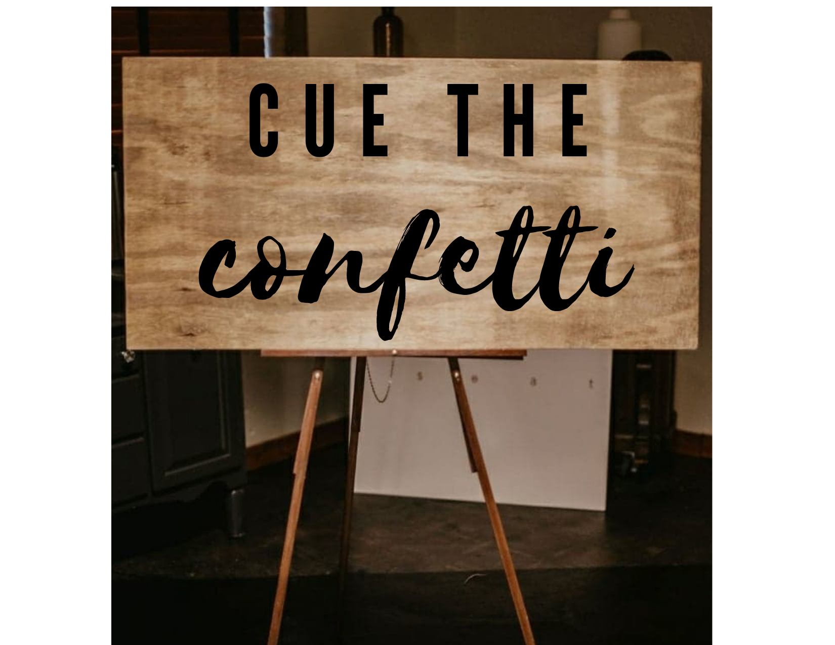 Stain Sign Customized Stained Sign (choice of wording) | Hwy109 Couture Event Rentals