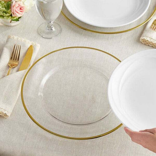 Gold Glass Charger Plate