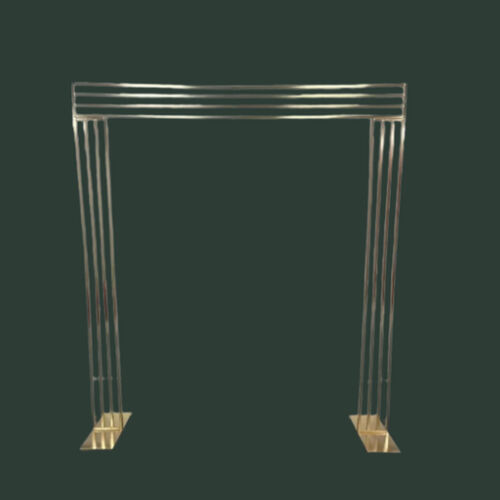 Gold Modern Bar Wedding Arch