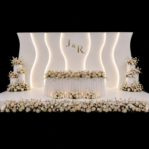Wave LED Backdrop Decor