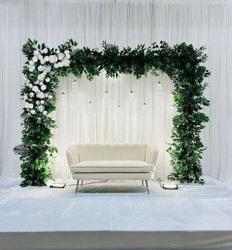 Lush Greenery Arch Stage Decor
