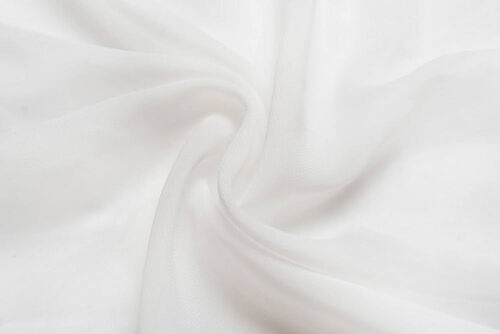 Ivory chiffon drapes