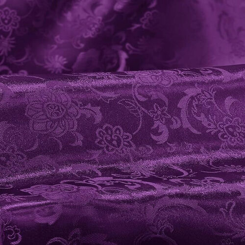Classic Damask Jacquard Tablecloth – Purple