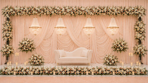 Drape & Floral Decor