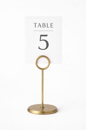 Gold Table Card Holder 20cm
