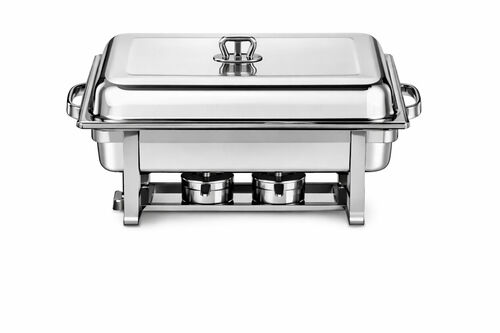 Silver Rectangular Chafing Dish – 9L