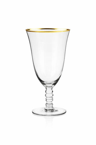 Crystal Gold Rimmed Water Goblet