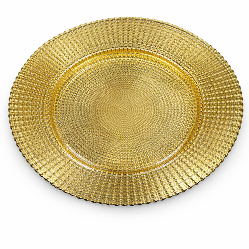 Gold Textured Charger Plate