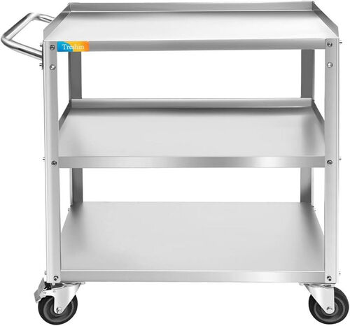 Stainless Steel 3-Tier Service Cart