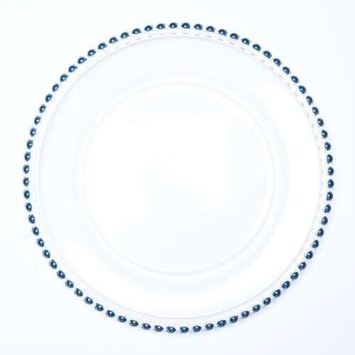Blue Glass Charger Plate