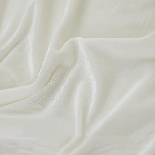 White Velvet Drape