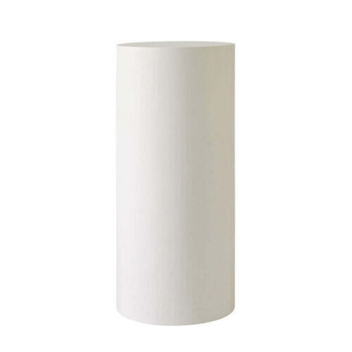 White Cylinder Plinth – 30″ Height
