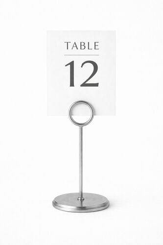 Silver Table Card Holder 20cm