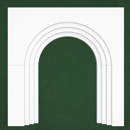 Rectangular White Layered Arch