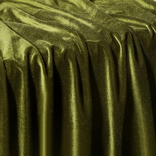 Olive Green Velvet Drape