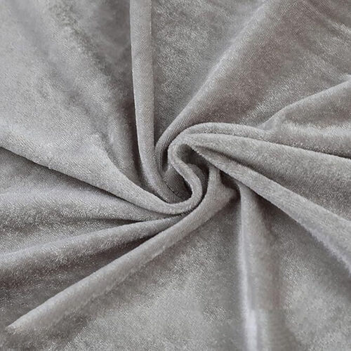Grey Velvet Drape
