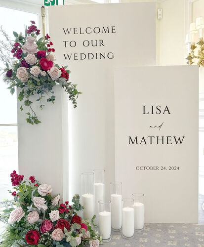 Layered Panel Welcome Sign