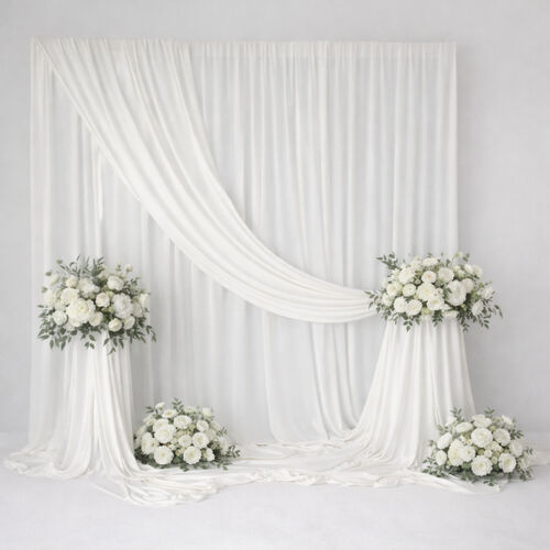 Velvet Drape & Floral Photo Booth