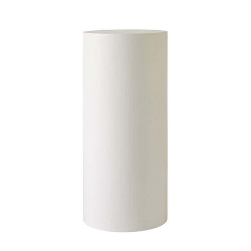 White Cylinder Plinth – 20″ Height
