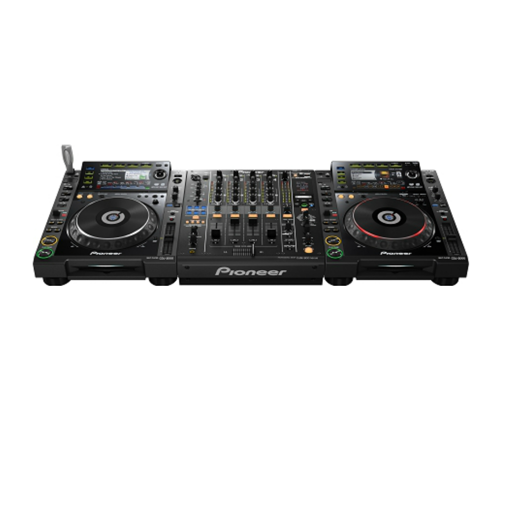 Komplett DJ-bord – 2x Pioneer CDJ-900 + DJM-800 | Hyr ljud och