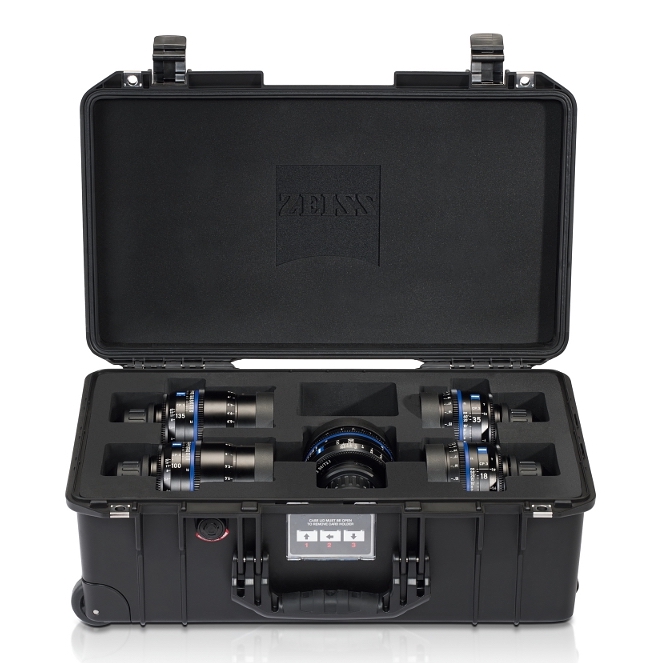 Kit de Lentes Zeiss CP.3 (15mm T2.9, 25mm T2.1, 35mm T2.1, 50mm T2