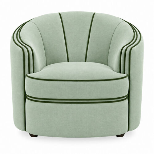 Park Avenue Chair Mint Green with Dark Green Trim