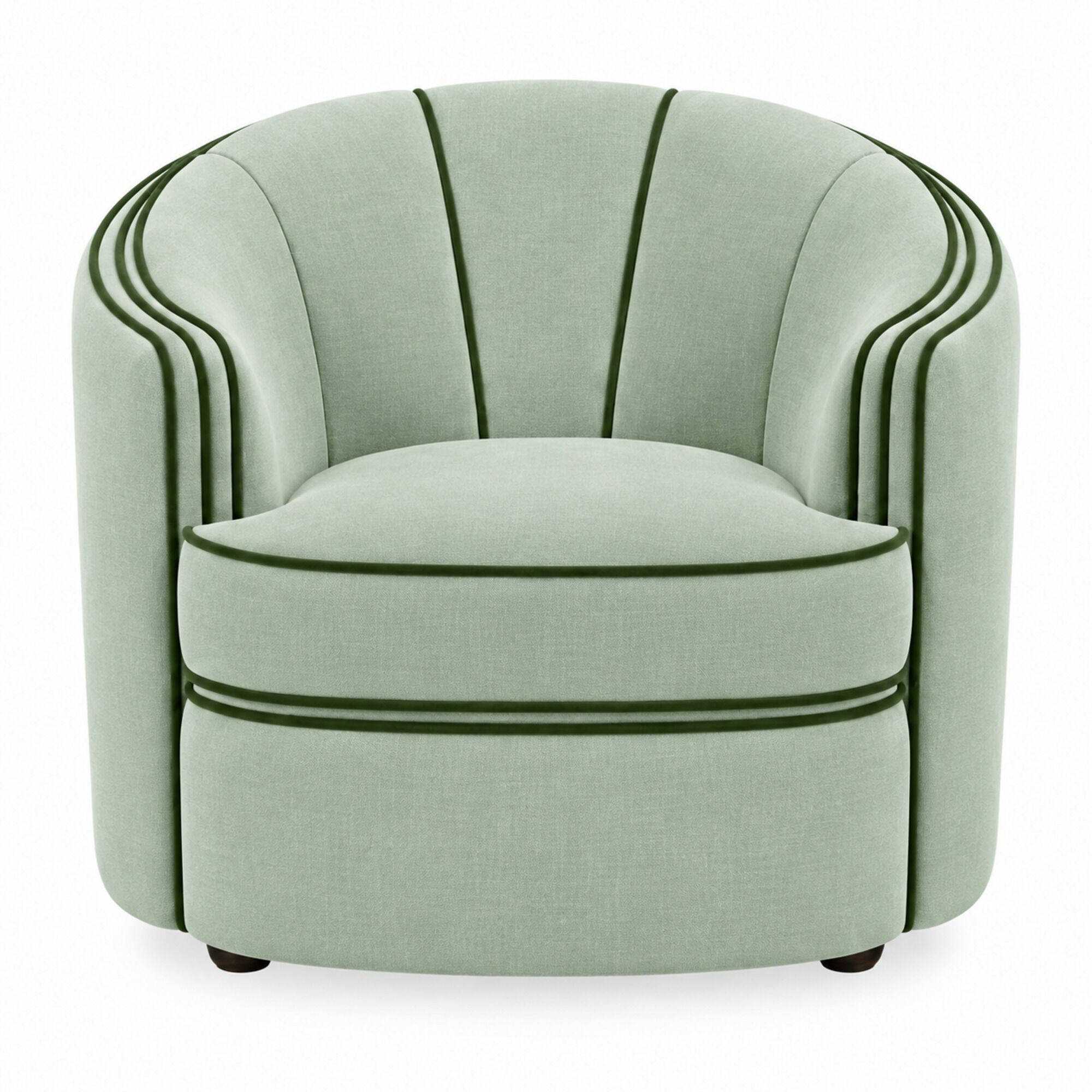 Park Avenue Chair Mint Green with Dark Green Trim