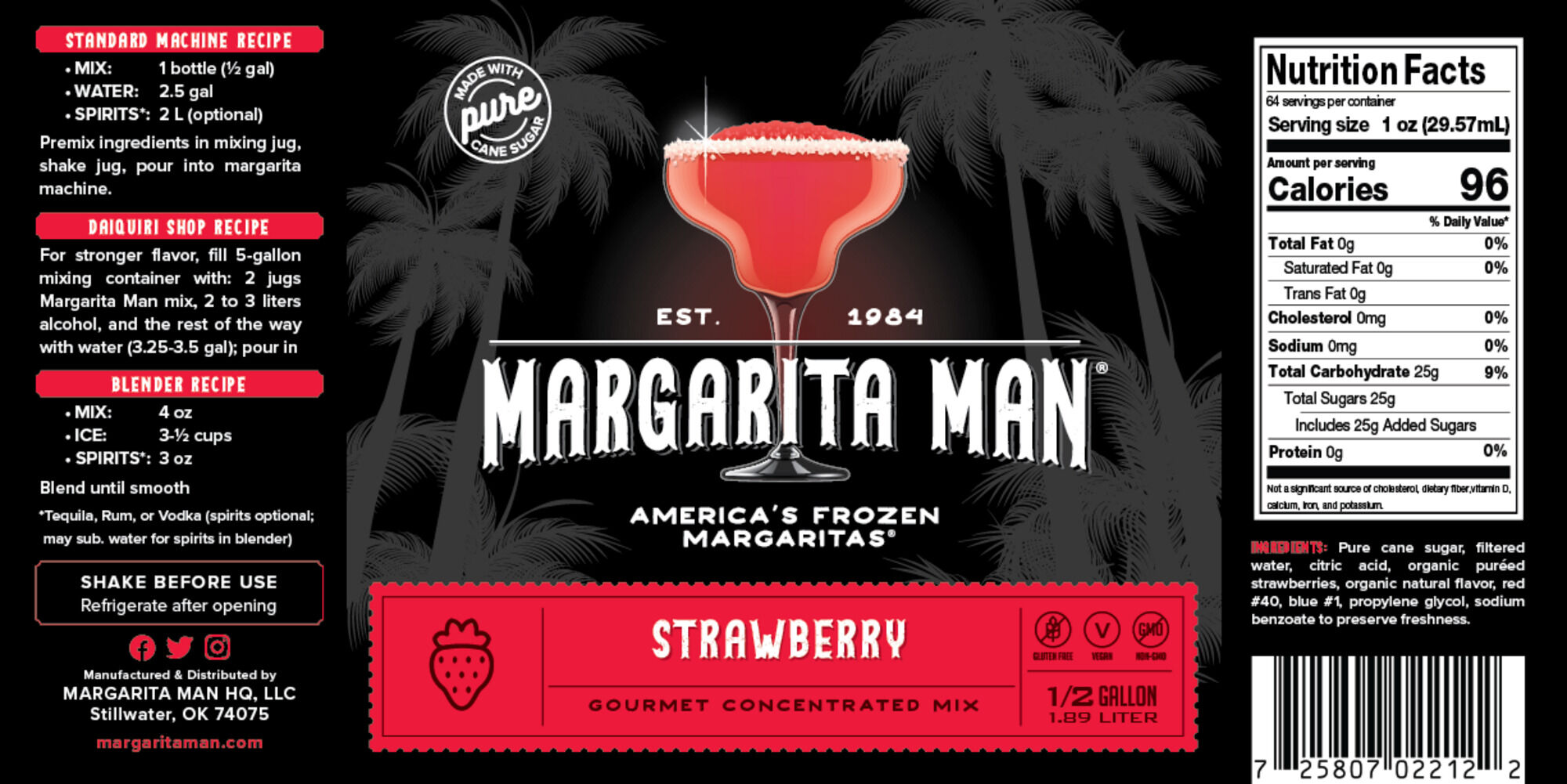 Margarita Man® mix concentrate. - 3