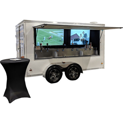 Draft Beer Trailer = 8 Faucet, 20 keg trailer rental in Kansas City