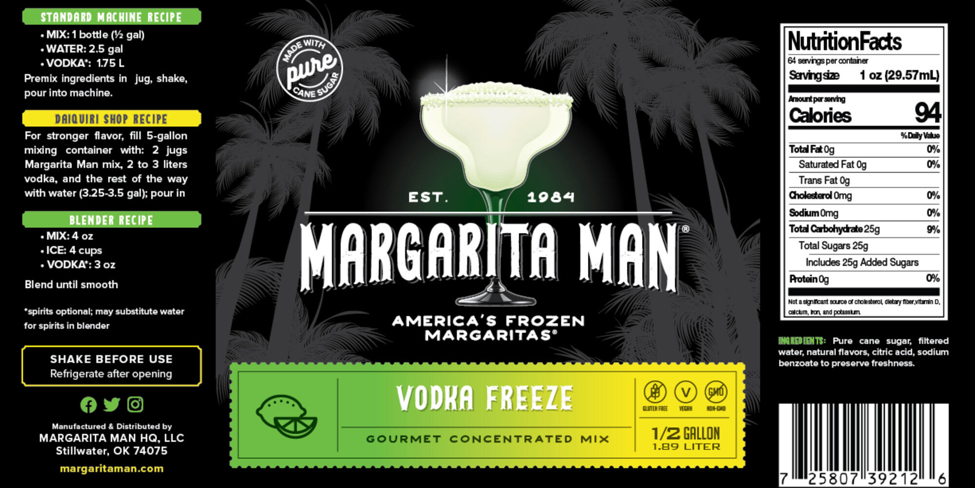 Margarita Man® mix concentrate. - 5