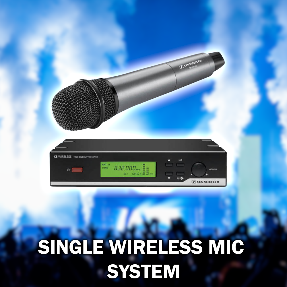 Single Handheld W/L Microphone System | LightUpMyLife