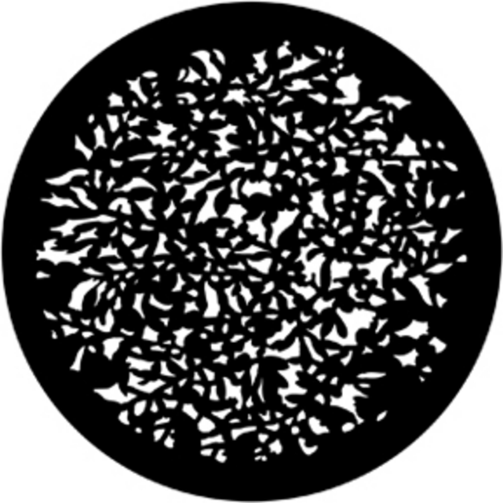 Rosco Standard Steel Gobo #77732 - Realistic Leaves