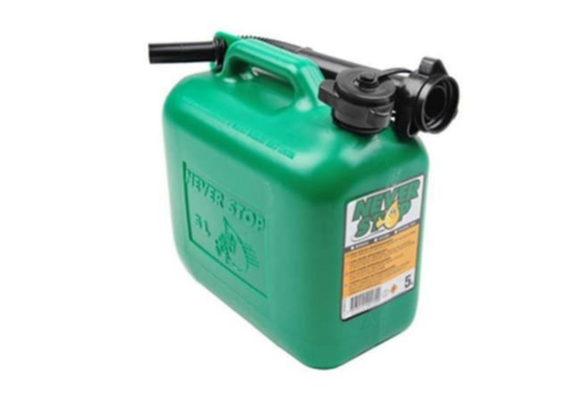 Fuel Can Neverstop Green 5 Liter Empty