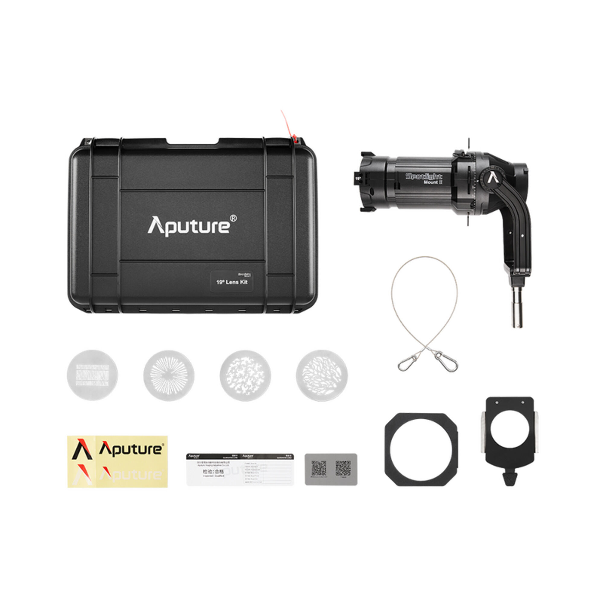 Aputure Spotlight Mount II 19° Lens Set + Iris