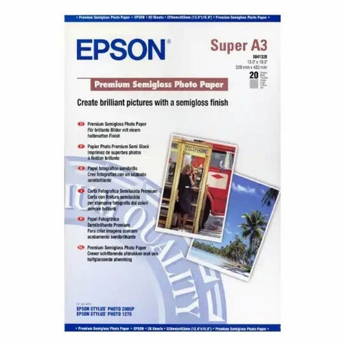 Epson A3+ Premium Semigloss Photo Paper
