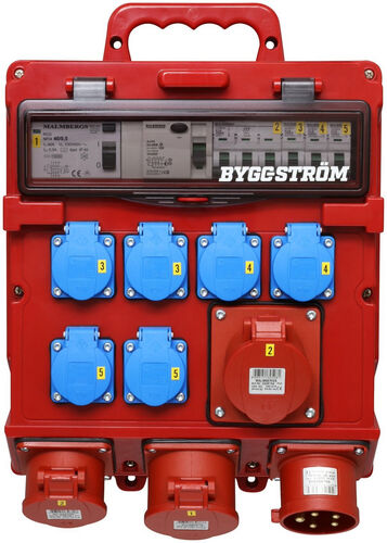 Distro Box 432 Construction > 6xSchuko 2x416 Looped