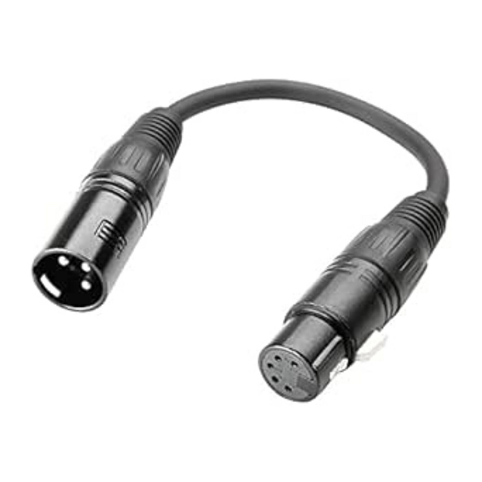 DMX 3-pin M to 5-pin Adapter F