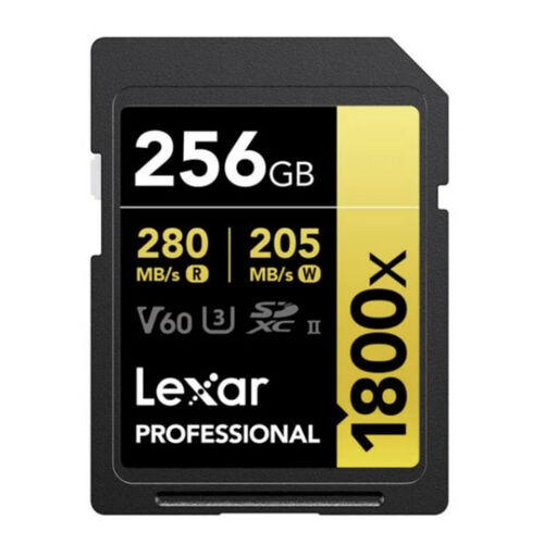 Lexar SD 256GB 1800MB/s U3 V60 UHS-II