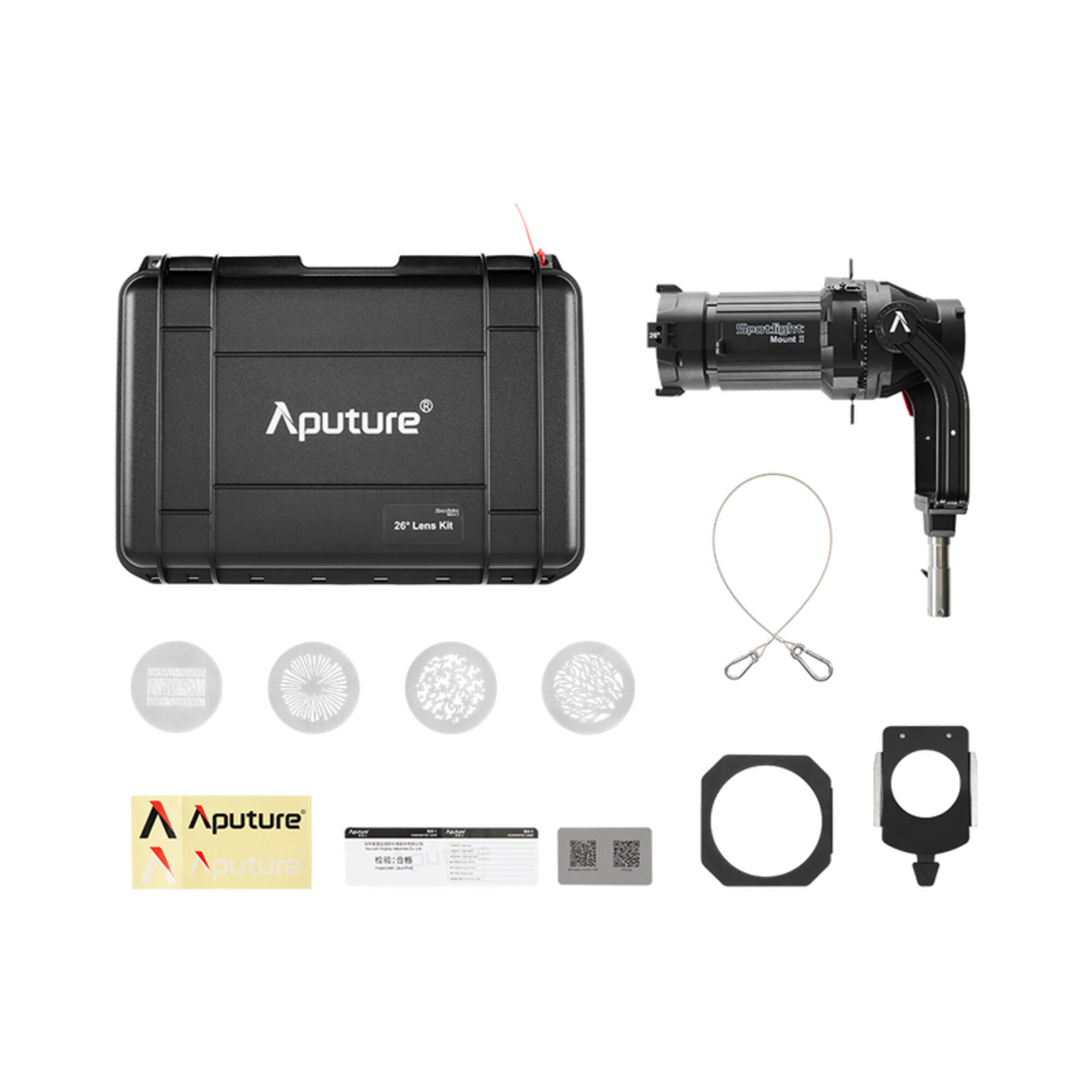 Aputure Spotlight Mount II 26° Lens Set + Iris