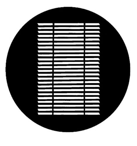 Rosco Standard Steel Gobo #77215 - Louvre