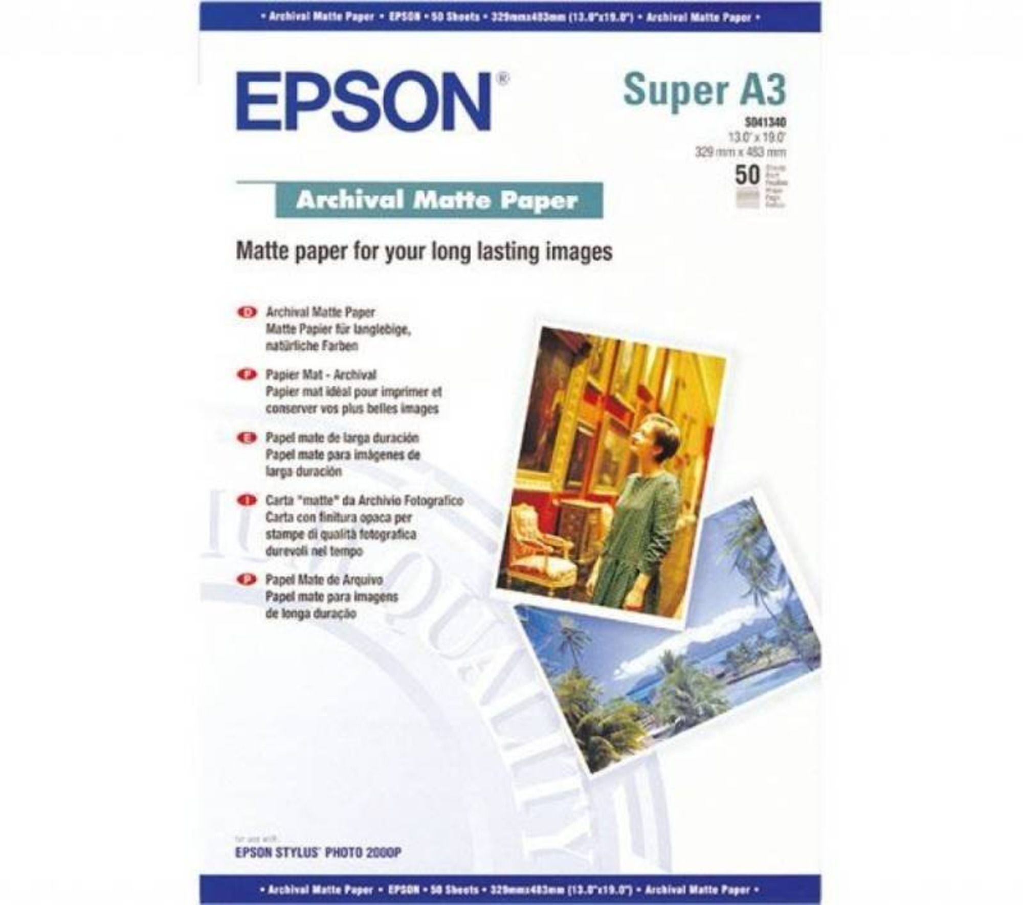 Epson A3+ Archival Matte Photo Paper