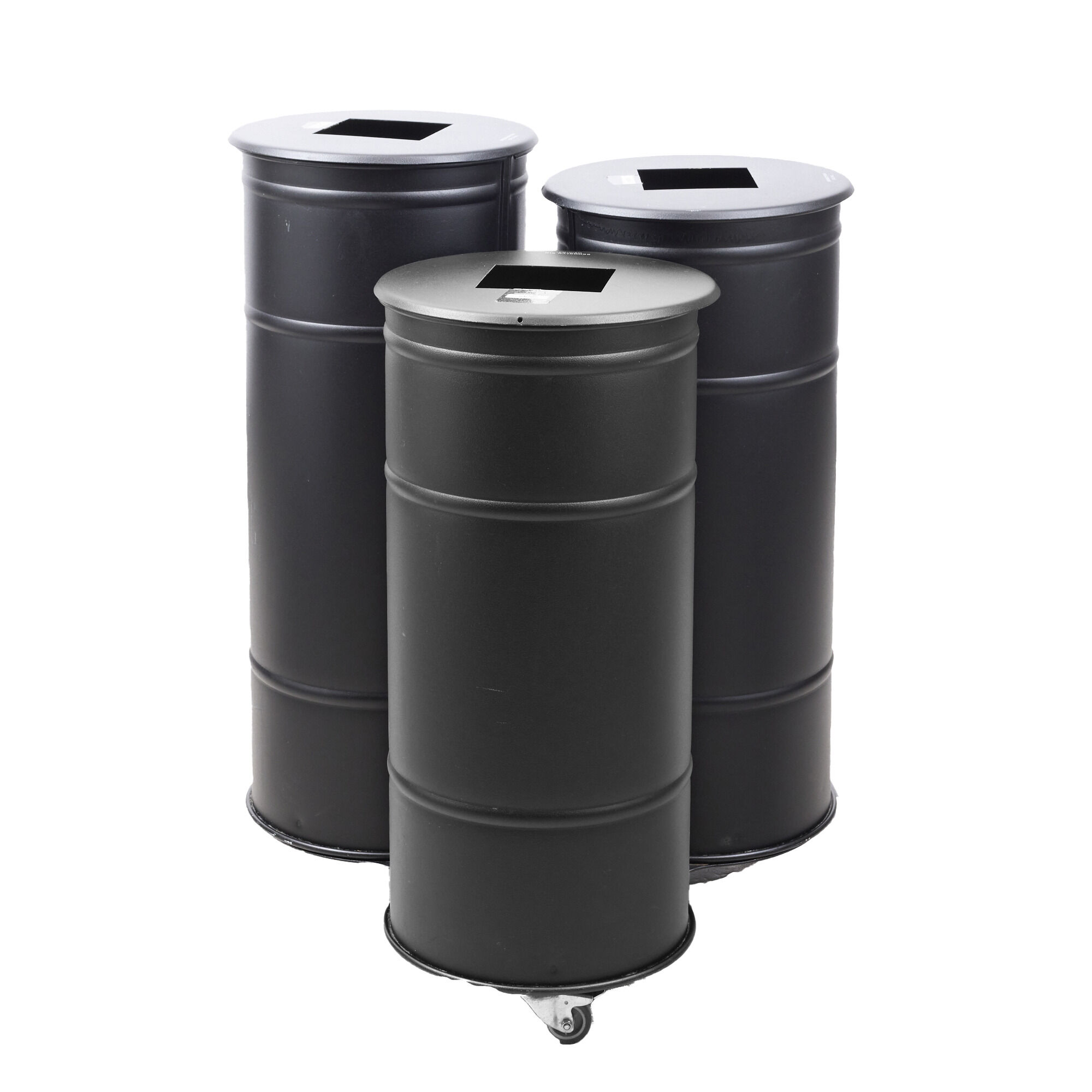 Recycling Set (3x Containers) on Wheels