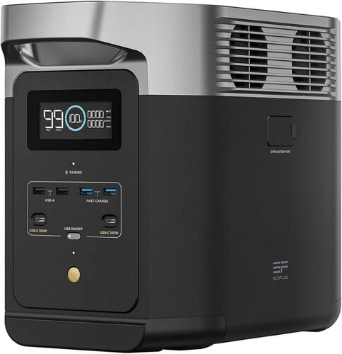 EcoFlow DELTA 2 Battery Power Station 1024Wh w/ AC, Car Charger + DC Cable