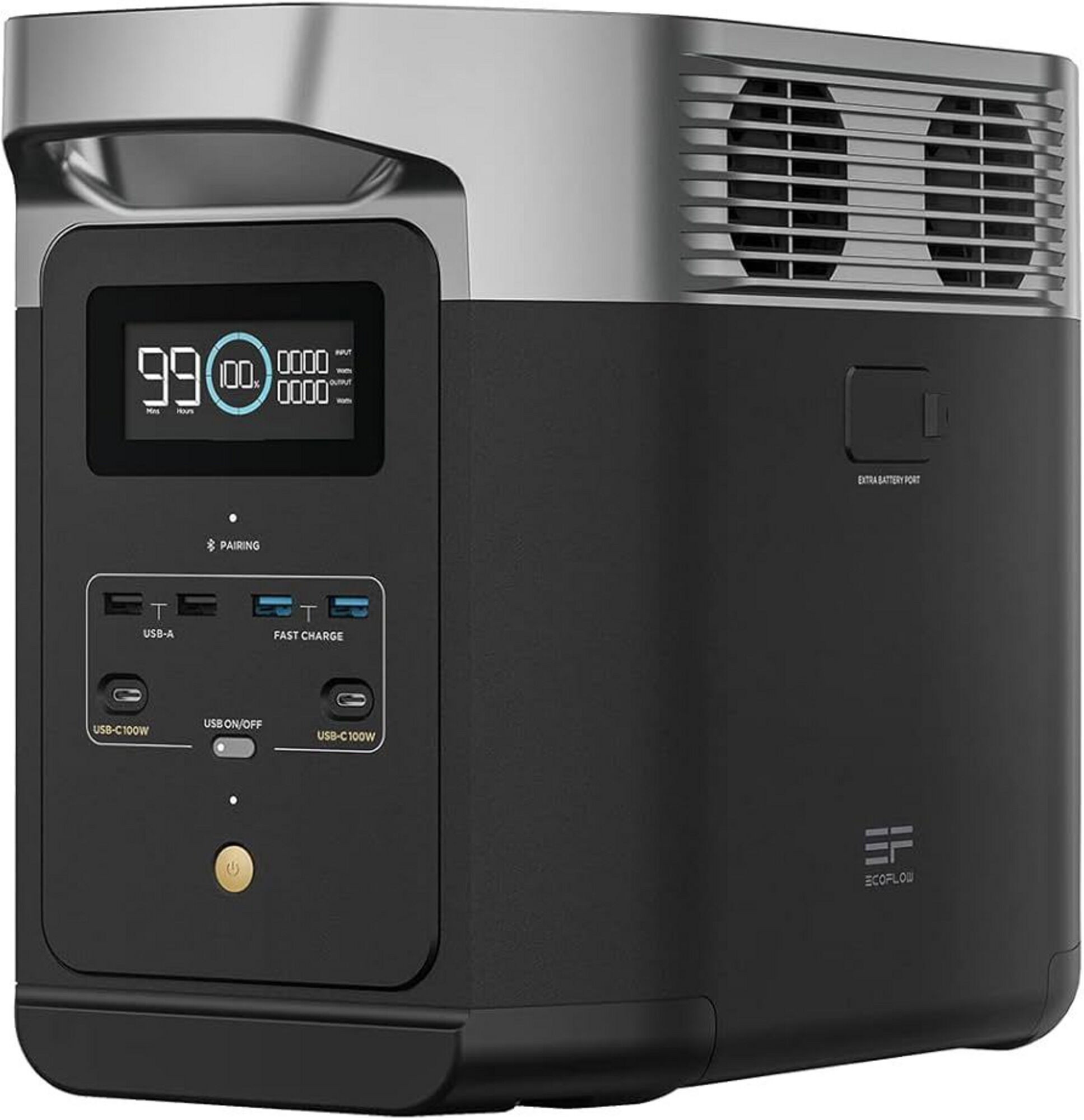 EcoFlow DELTA 2 Battery Power Station 1024Wh w/ AC, Car Charger + DC Cable